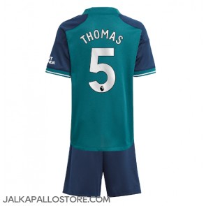 Arsenal Thomas Partey #5 Kolmaspaita Lapsille 2023-24 Lyhythihainen (+ shortsit)